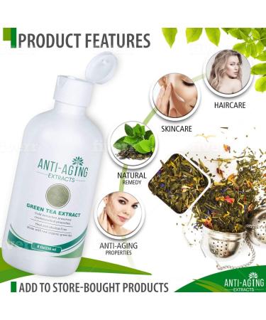 Premium Anti-Aging Green Tea Extract - Cosmetic Grade Skincare & Hair Care (8 Oz - Buy Online on GoSupps.com