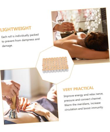 Collbath 54st Moxibustion Support - Handmade Yellow Moxa Stick for Circulation | Premium Chinese Moxa Herbs - Buy Online on GoSupps.com