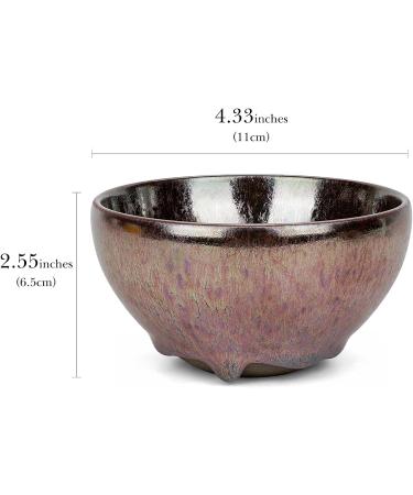 Linkidea Handmade Ceramic Rasi Bowl - Unique Purple Shaving Soap Shell for Men | Exquisite Gift for Gentlemen - Buy Online on GoSupps.com