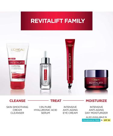 L'Oreal Revitalift Anti-Aging Eye Cream | Triple Power Under Eye Treatment - Reduce Wrinkles  De-Puff & Brighten - 0.5 fl. oz. - Buy Online on GoSupps.com