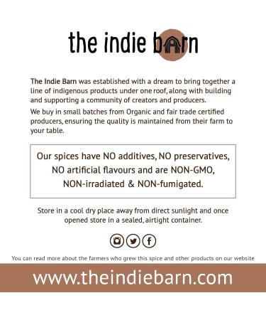 The Indie Barn Organic and Ethically Sourced Turmeric Ground or Turmeric Powder 40g (curcumin 4%)| NO ADDITIVES - NON-GMO - GLUTEN FREE VEGAN 40 grams - Buy Online on GoSupps.com