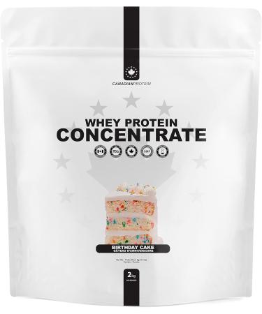 Canadian Protein Whey Concentrate 24g of Protein | 6 kg of Birthday Cake Flavored Low Carb Keto Friendly Workout Recovery Drink | Protein Powder Rich in BCAA Amino Acids - Buy Online on GoSupps.com