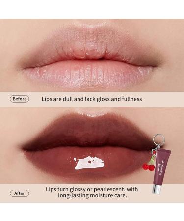  laxreheye Lip Balm - Moisturizing with colorful keychain 10 ml lip butter for women makeup - for daily use travel office suburban women's girlfriend wife birthday Christmas - Buy Online on GoSupps.com