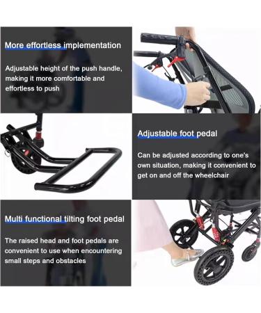 Wheelchair for Outdoor Folding Wheelchair for Adults Lightweight Aluminium Transport Wheelchair for Travel Wheel Chair - Buy Online on GoSupps.com