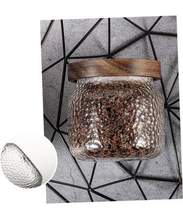 Zerodeko Food Containers Glass Food Storage Container Tea Containers Glass s Glass Containers Caterpillar Molds Cookie Containers Glass Stacking Jars Terrarium Cereals Wooden Biscuit 1 - Buy Online on GoSupps.com