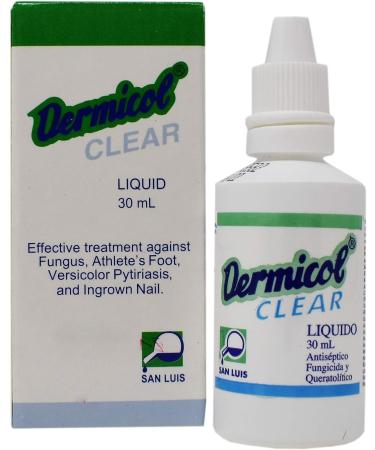 Dermicol Liquid 30ml - Effective Treatment for Athlete's Foot, Versicolor, Pytiriasis, and Ingrown Nails - Buy Online on GoSupps.com