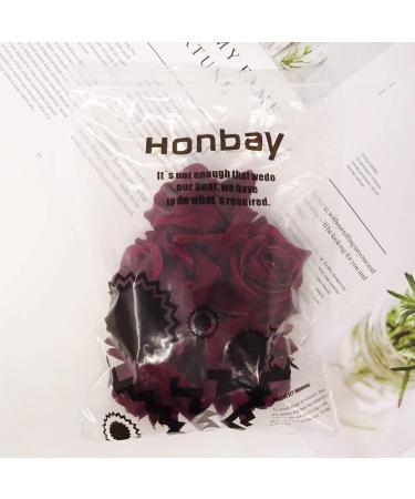 HONBAY Rose Flower Crown Headband - 7cm Red Wine Wedding Festival Hair Garland - Buy Online on GoSupps.com