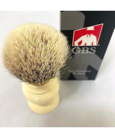 G.B.S Silvertip Badger Shaving Brush - Beehive Resin Handle Extra Soft Bristles 4.5 Inches - Premium Shaving Accessories for a Luxurious Grooming Experience - Buy Online on GoSupps.com