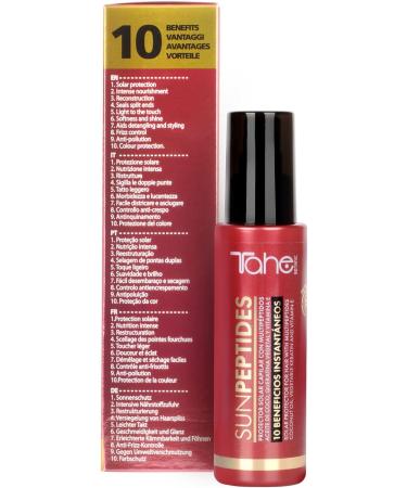 Tahe Botanic Solar Hair Sunscreen with Multi-peptides Coconut Oil Vegetable Keratin and Vitamin E Sun Peptides 100 ml - Buy Online on GoSupps.com
