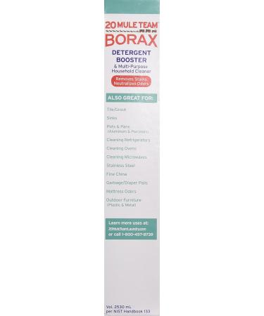Buy 20 Mule Team Borax Detergent Booster 65 Oz - Powerful Stain Remover for International Shipping - Buy Online on GoSupps.com