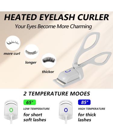 Dust2oasis Heated Eyelash Curlers Rapid Heated Lash Curler Quick Natural Curling for Long Lasting with Sensing Heating Silicone Pad-4 - Buy Online on GoSupps.com
