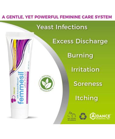 Femmesil Ultra Therapy Vaginal Ointment - Natural Relief from Yeast Infections & pH Imbalance - 28g Tube - Buy Online on GoSupps.com