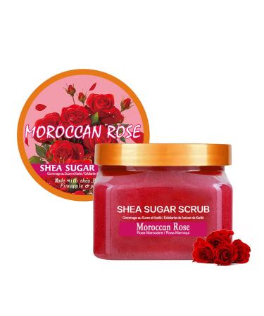 Facial Scrub Rose Sugar Scrub Ultra Hydrating and Exfoliating for Nourishing Essential Body Care Improves Acne Scars Blackheads Pore Size and Skin Texture