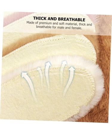 FOMIYES Faux Rabbit Fur Insoles - 3 Pairs Thickened Warm Insoles for Winter Comfort - Soft Shoe Accessories - Buy Online on GoSupps.com