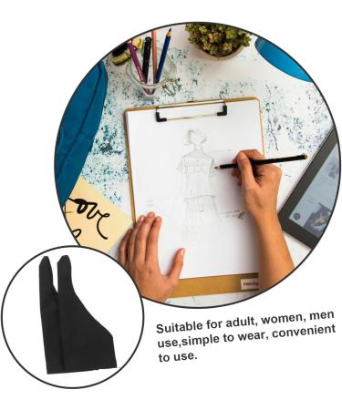 ULTECHNOVO 4 Pcs Sweat Thumb Guard - Finger Glove for Nail Biting Prevention | Black Touch Cloth for Digital Tablets | 17x7.5x0.5CM - International Shipping Available - Buy Online on GoSupps.com