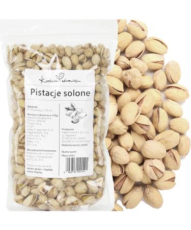 Kuchnia Zdrowia - Salted Pistachios - Natural - Delicious Snack - High Quality - Leak Proof Packaging with Zipper - Doypack: (200 Grams)