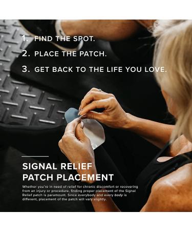 SIGNAL RELIEF Replacement Adhesive Pack - 3.5 Reusable Silicone Adhesives for Muscle Soreness Relief - Sweat Proof - Easy Application - Pack of 10 - Buy Online on GoSupps.com