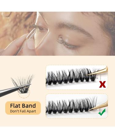 40D C Curl Individual False Eyelashes | 8-14mm Reusable DIY Cluster Lashes for Eye Makeup - Buy Online on GoSupps.com
