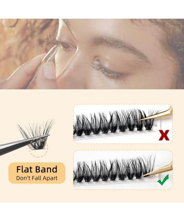 40D 0.07D Individual False Eyelashes - Reusable Cluster Lashes | DIY Makeup 8-14mm Curl Mix - Buy Online on GoSupps.com
