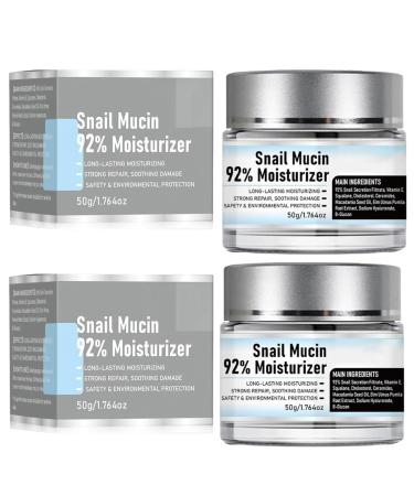 Snail Mucin 92% Moisturizer Daily Face Gel Cream 50g / 1.76oz Snail Mucin Gel Cream Hydrating Repair Face Gel Cream for Dry & Sensitive Skin All Skin Types