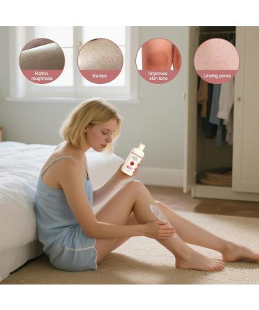 Strawberry skin peeling cream 200 ml moisturizing cream for uneven skin softening lotion for body face legs arms and neck for women men young people and girls for pimples - Buy Online on GoSupps.com