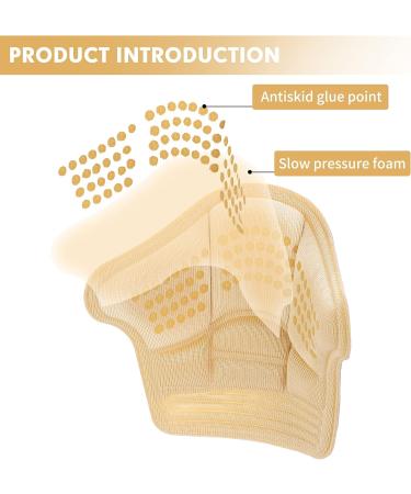 Molain High Heel Pads Inserts Liners for Blister Prevention - Beige & Black, 3 Pairs - Buy Online on GoSupps.com