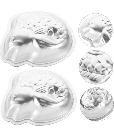 GRIRIW Dessert Cup Tart Pans 2 pcs Cup Jelly Shape De Baking Fish Gelatinas Silicone - Household Mousse Alloy Pudding Cups - Buy Online on GoSupps.com