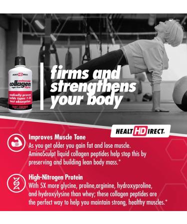 Health Direct Amino Sculpt Collagen Tart Cherry 30 fl oz (887 ml) - Buy Online on GoSupps.com