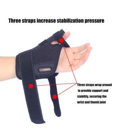 Ergonomic Thumb Brace - Upgraded Splint for Pain Relief | Universal Fit for Right & Left Hand | Comfortable Thumb Support for Rapid Recovery (Black - Buy Online on GoSupps.com