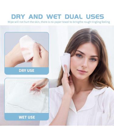 200 Pack Pure Cotton Drying Towels for Sensitive Skin - Baby & Makeup Towels - Ideal for Family Trips & Outdoor Skin Care - 2 Pack (100 Pieces Each) - Buy Online on GoSupps.com