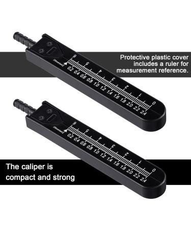 EKG Caliper ECG Calipers Measuring Tool with Ruler Electrocardiogram Drafting Divider for Nursing (Black 2 Pieces) Black 2 - Buy Online on GoSupps.com