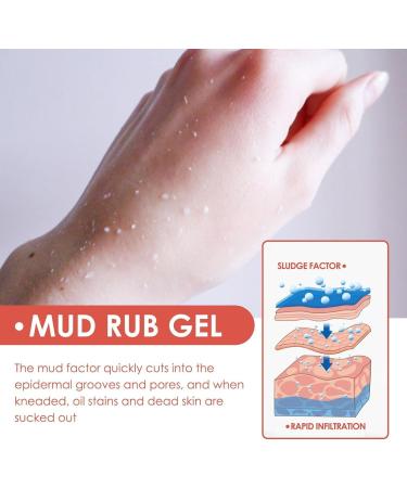 New Mud Gel Full Body Exfoliating Mud Gel Body Mud Scrub Facial Exfoliating Scrub Deep Cleansing Cuticles and Dirt - Buy Online on GoSupps.com