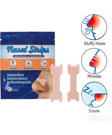 Brrnoo Extra Strength Nasal Strips for Snoring - 54pcs | Congestion Relief, Reduce Snoring & Improve Sleep | Elastic Nose Sticker Patches - Anti Snoring Devices - Buy Online on GoSupps.com