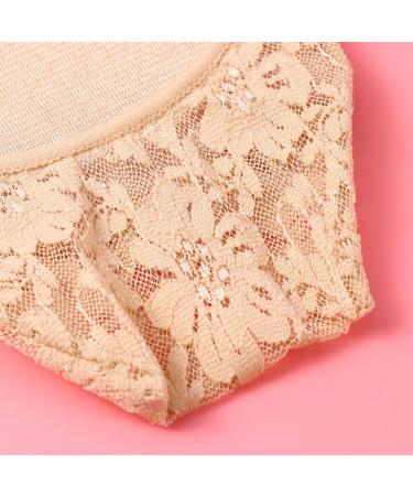 Shop HEALLILY Women's Beige Lace Non-Slip Half Socks | Breathable Seamless Toe Toppers | High Arch Support - International Shipping Available - Buy Online on GoSupps.com