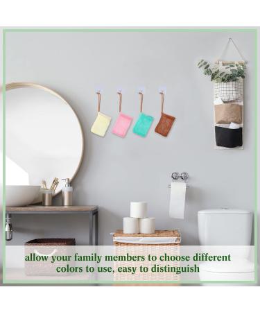 8 Pack Mesh Soap Pouches - Exfoliating Soap Bar Holders for Shower - Bubble Foam Net Bags for Women Men & Girls (Lake Green Pink Beige Brown) - International Shipping Available - Buy Online on GoSupps.com