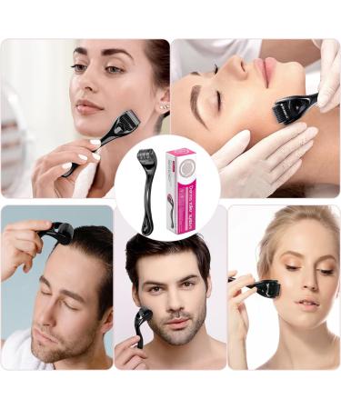 2-Pack Dermaroller 0.5mm for Beard Growth & Anti-Aging | Microneedling Roller & Beauty Bar for Facial Skin Care - Buy Online on GoSupps.com