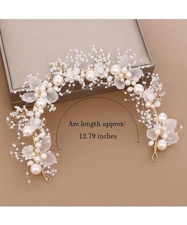 Crystal Flower Headband for Flower Girls - White Bridal Hair Vine - Buy Online on GoSupps.com