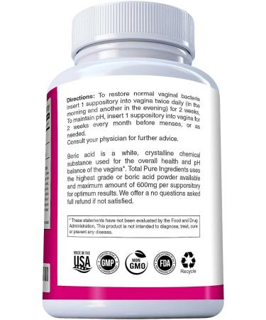 Harmony 600MG Vaginal Suppositories for Yeast Infection + Applicator (30 CT) - Made in USA - Buy Online on GoSupps.com