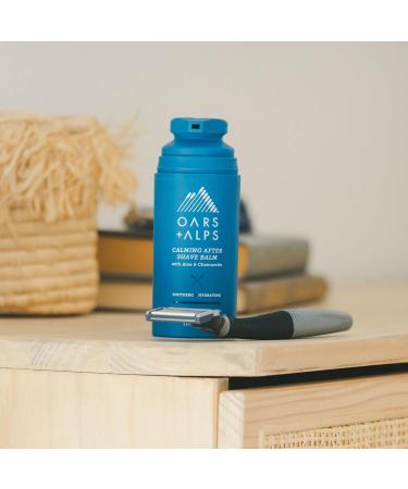 Oars + Alps Calming After Shave Balm & Lotion for Men | TSA Friendly Aloe & Chamomile Infused Dermatologist Tested - 2.9 Fl Oz - Buy Online on GoSupps.com