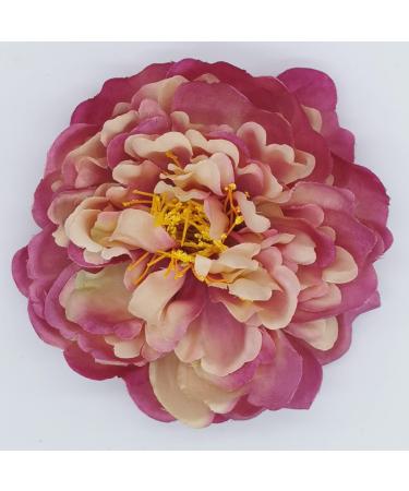 Peony Flower Hair Clip Hanfu Hairpin Bridesmaid Pin up Flower Brooch Party Wedding Decor Rose Red one size one size rose red