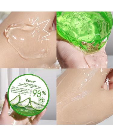 300ml Organic Aloe Vera Gel 98% Pure Aloe Vera Gel For Face & Body Aloe Vera Moisturiser For Hydrating & Smoothing Skin Aloe Vera After Sun Gel For For Dry Skin Sunburn Acne Repair - Buy Online on GoSupps.com