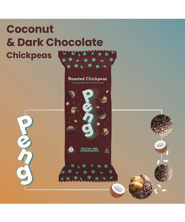Peng Roasted Chickpeas Snack (6 x 30g) - Coconut Flavor | High Protein Plant-Based Double Roasted Snack - Buy Online on GoSupps.com