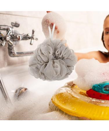 Healeved 6pcs Travel Bath Balls & Poufs | Luffa Shower Sponge Set | Frosted Khaki Loofah for Home & Travel - Buy Online on GoSupps.com