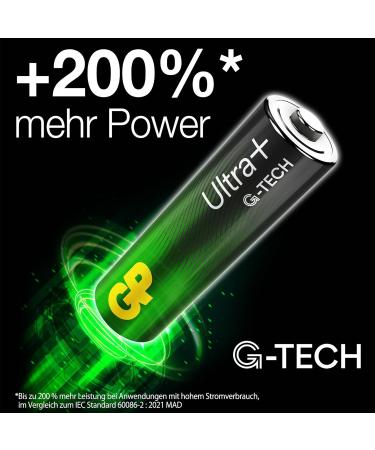 Buy GP Alkaline Ultra Plus AA Batteries 1.5V - Pack of 4 | International Shipping Available - Buy Online on GoSupps.com