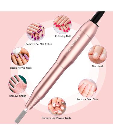 AIRSEE Portable Electric Nail Drill Professional Efile Kit for Acrylic  Gel Nails  Polishing Shape Tools (Gold) A_gold - Buy Online on GoSupps.com