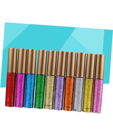 DRESSOOS 10pcs Shinny Eyeliner Eye Shadow Liquid Eyeliner Eyeshadow Glitter Eyeliner - Buy Online on GoSupps.com
