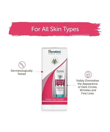 Himalaya Herbals Under Eye Cream 15ml - Brighten, Hydrate, and Revitalize Your Eyes - Buy Online on GoSupps.com