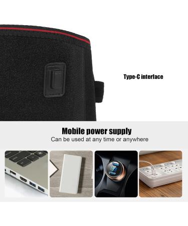 Heating Belts for Back Pain Relief - 3 Temp Vibration Massage Portable Lumbar Heater - Buy Online on GoSupps.com