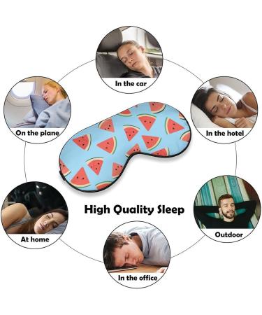 Watermelon Eye Mask - Adjustable Soft Sleeping Mask for Comfortable Night Sleep | Summer Fresh Fruit Blindfold - Buy Online on GoSupps.com