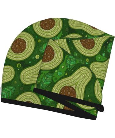 Big Colorful Avocados Microfiber Hair Towel Soft Super Absorbent Quick Dry Wrap for Long Curly & Thick Hair | Perfect for Women - Buy Online on GoSupps.com